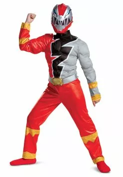 Disguise Power Rangers Dino Fury Red Ranger Costume For Kids -Disguise Store child power rangers dino fury red ranger costume alt 9