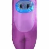 Studio Halloween Purple Sus Crewmate Killer Costume For Kids -Disguise Store child purple sus crewmate killer costume