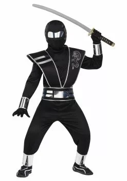 Fun World Child Silver Mirror Ninja Costume