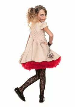 Seeing Red Voodoo Doll Girls Costume -Disguise Store child voodoo doll costume alt1