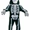 Fun World Child White Skeleton Costume -Disguise Store child white skeleton costume