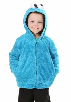 Freeze Cookie Monster Sesame Street Faux Fur Unisex Hoodie Costume