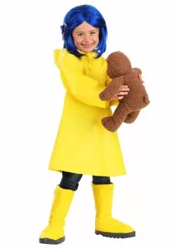 Fun Costumes Coraline Raincoat Costume For Toddlers -Disguise Store coraline toddler raincoat costume alt 2