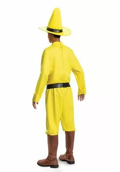 Disguise Adult Curious George Person In The Yellow Hat Costume -Disguise Store curious george adult person in the yellow hat cost alt 3