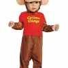 Disguise Curious George George Costume For Infants -Disguise Store curious george infant george costume