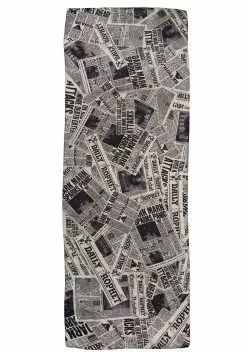Elope Daily Prophet Newspaper Print White Lightweight Scarf -Disguise Store daily prophet newspaper print lightweight scarf alt 2