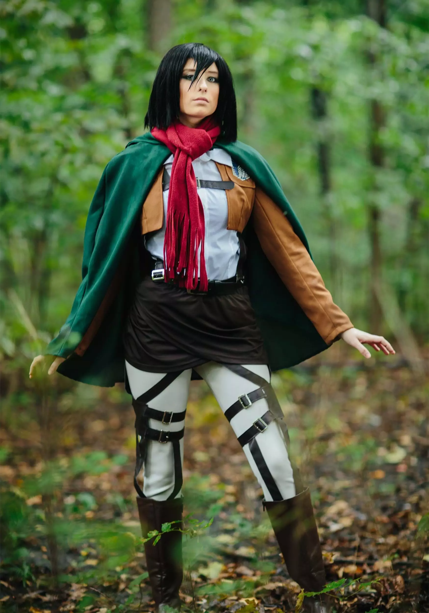 Fun Costumes Attack On Titan Mikasa Deluxe Costume 4 Fun Costumes Attack On Titan Mikasa Deluxe Costume - Image 2