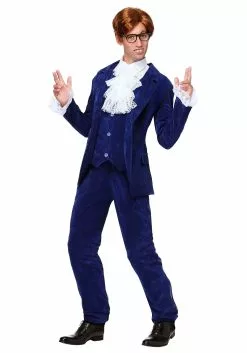Fun Costumes Deluxe Blue 60s Swinger Costume For Men