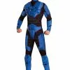 Rubies Costume Co. Inc Deluxe Halo Blue Spartan Costume -Disguise Store deluxe halo blue spartan costume