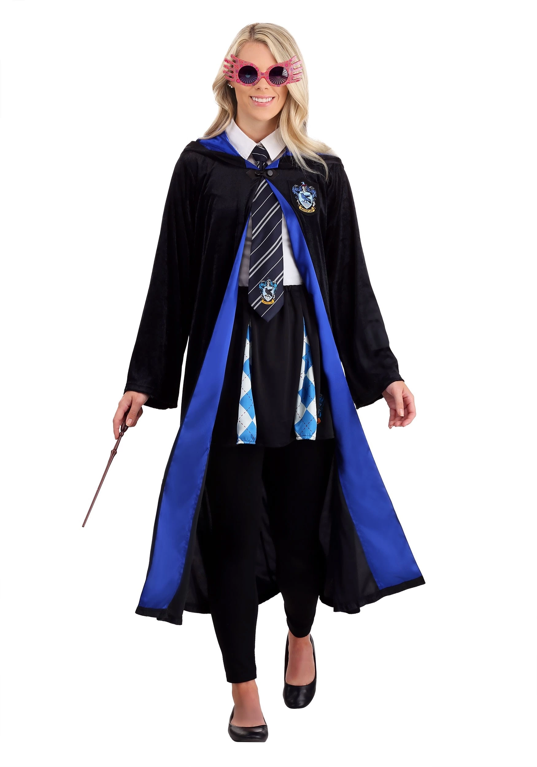 Jerry Leigh Deluxe Harry Potter Adult Plus Size Ravenclaw Robe Costume 6 Jerry Leigh Deluxe Harry Potter Adult Plus Size Ravenclaw Robe Costume - Image 4