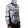 Elope Doctor Who Cyberman Full Zip Up Hoodie For Adults -Disguise Store doctor who cyberman full zip up hoodie 1