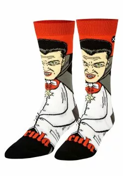 Odd Sox Dracula Crew Straight Socks For Adults -Disguise Store dracula crew straight socks alt 2