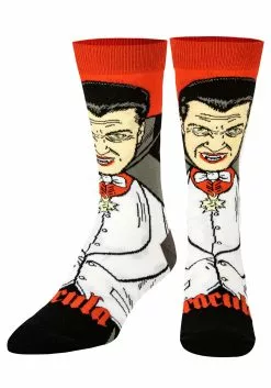 Odd Sox Dracula Crew Straight Socks For Adults -Disguise Store dracula crew straight socks alt 3