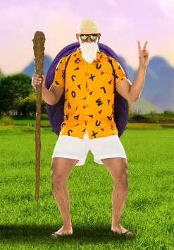 Fun Costumes Dragon Ball Z Master Roshi Men's Costume -Disguise Store dragon ball z adult master roshi costume alt 2