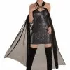 AMSCAN Women's Draped Gothic Cape Accessory