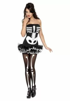 Smiffys Sexy Skeleton Costume For Women -Disguise Store fever skeleton costume image4
