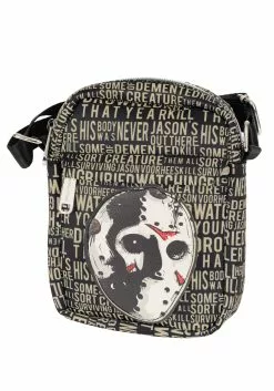 Buckle-Down Friday The 13th Hockey Mask Crossbody Bag -Disguise Store friday the 13th crossbody bag alt 7