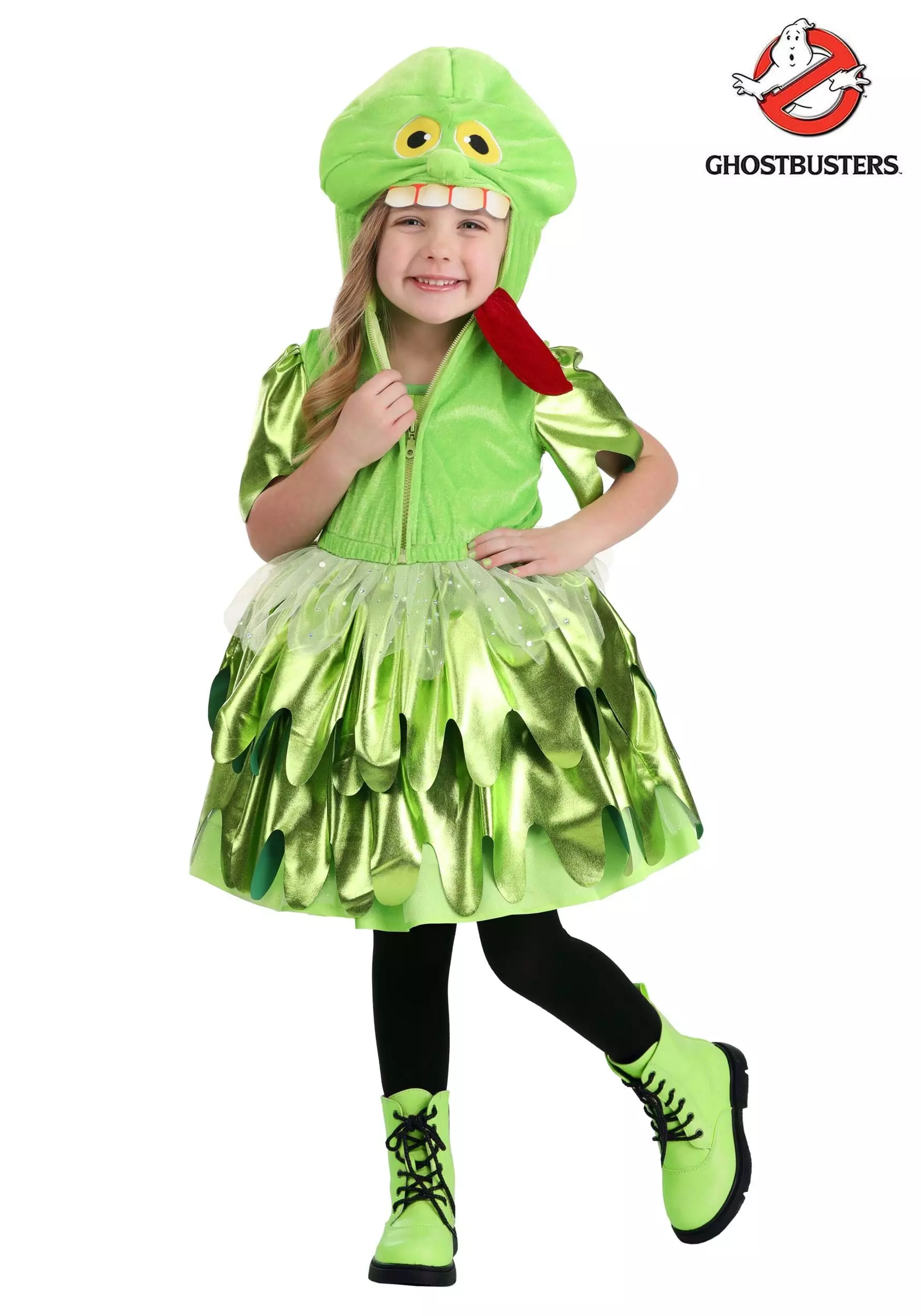 M&R TOY CO., LTD Girl's Toddler Ghostbusters Slimer Costume 3 M&R TOY CO., LTD Girl's Toddler Ghostbusters Slimer Costume
