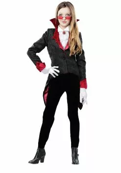 Fun Costumes Dashing Vampiress Costume For Girls