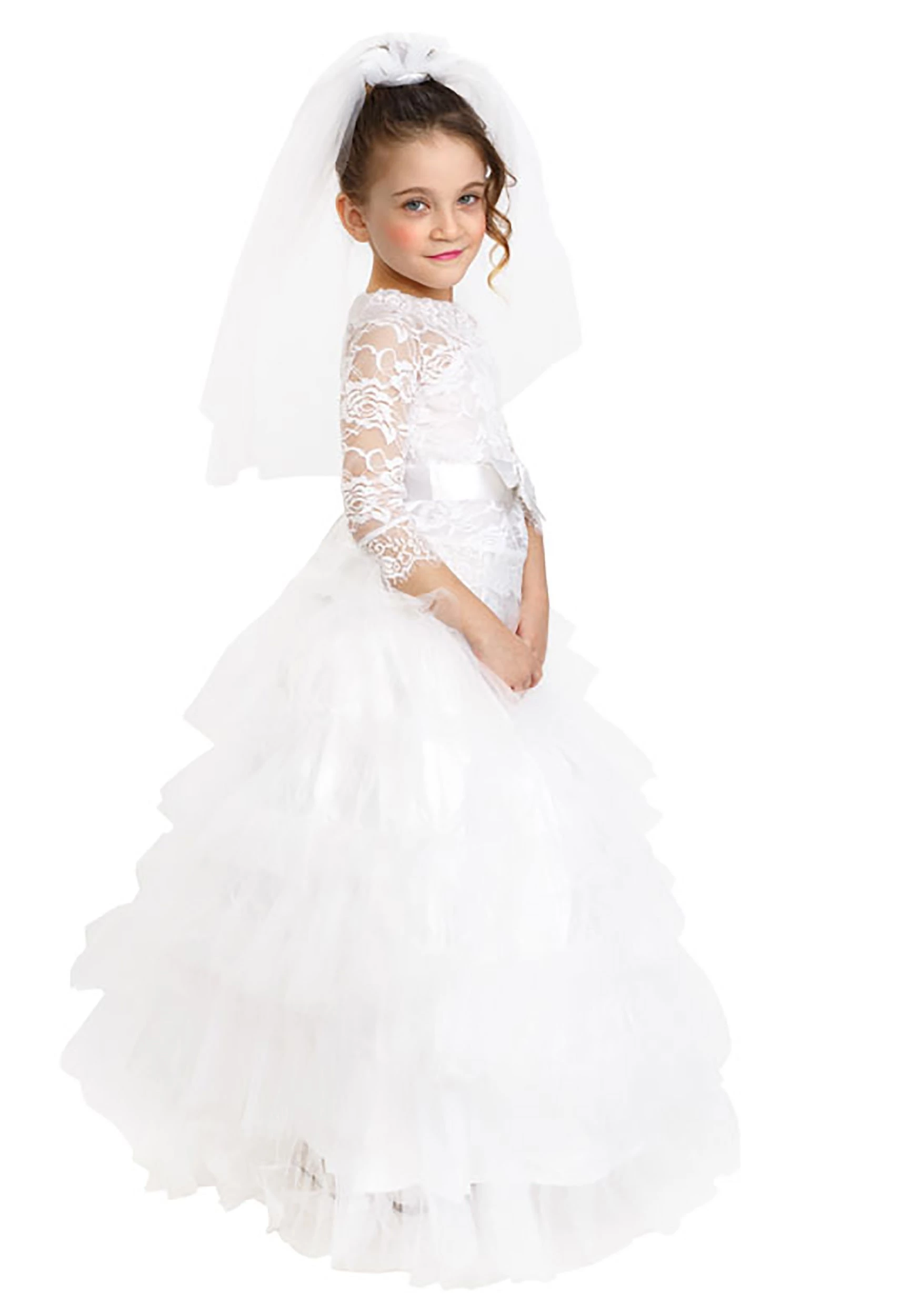 Dress Up America Girls Dress Up Bride Costume 3 Dress Up America Girls Dress Up Bride Costume