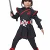California Costume Collection Lil' Ninja Costume For Girls