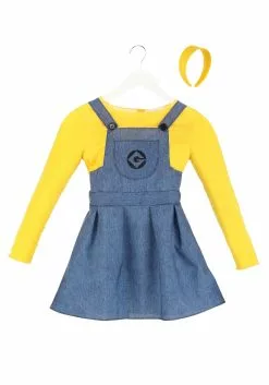 Jerry Leigh Minion Costume For Girls -Disguise Store girls minion costume alt 4