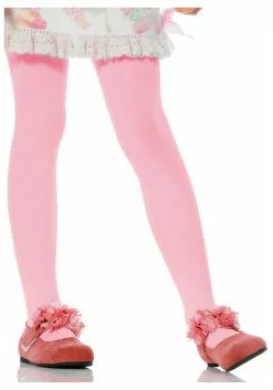 LEG AVENUE Girls Pink Tights