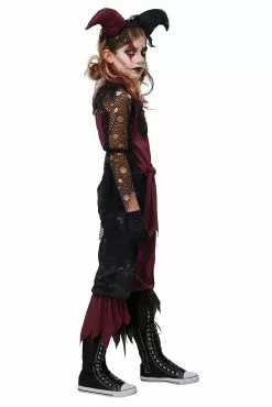 California Costume Collection Girl's Psycho Jester Costume -Disguise Store girls psycho jester costume alt 1