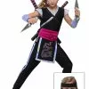 Fun Costumes Rainbow Ninja Girls Costume -Disguise Store girls rainbow ninja costume