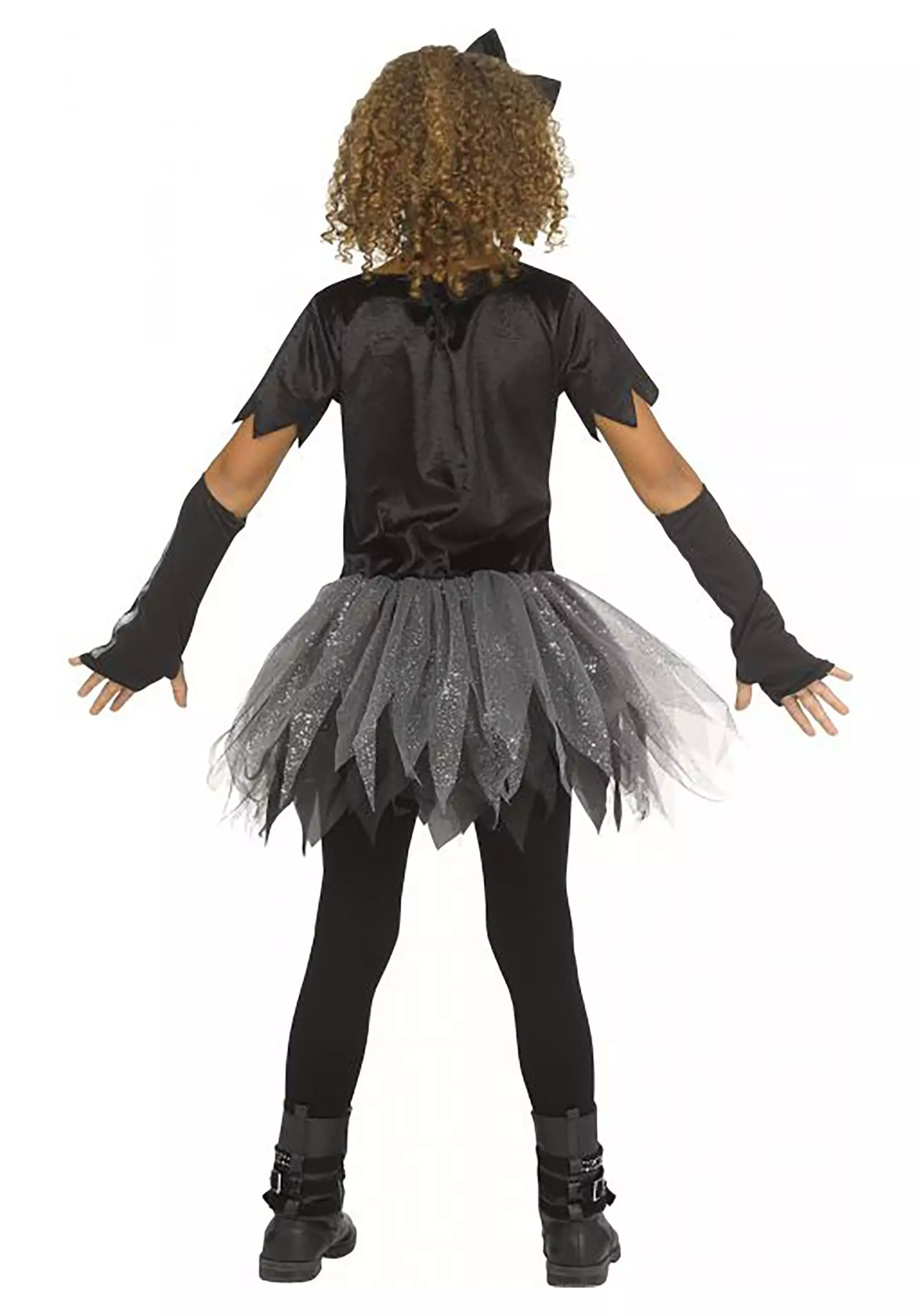 Fun World Girls Silver Skele-Girl Costume 4 Fun World Girls Silver Skele-Girl Costume - Image 2