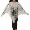 Forum Novelties, Inc Tattered Skeleton Poncho Costume For Girls -Disguise Store girls tattered skeleton poncho costume update1