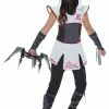 California Costume Collection White Ninja Girls Costume 2 California Costume Collection White Ninja Girls Costume -Disguise Store girls white ninja costume