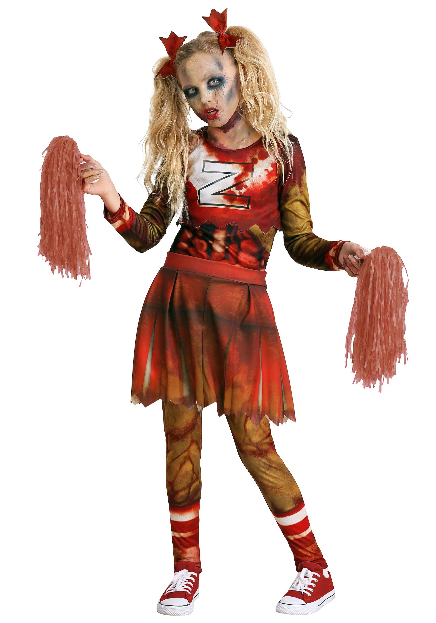 Fun Costumes Zombie Cheerleader Costume For Girls 3 Fun Costumes Zombie Cheerleader Costume For Girls