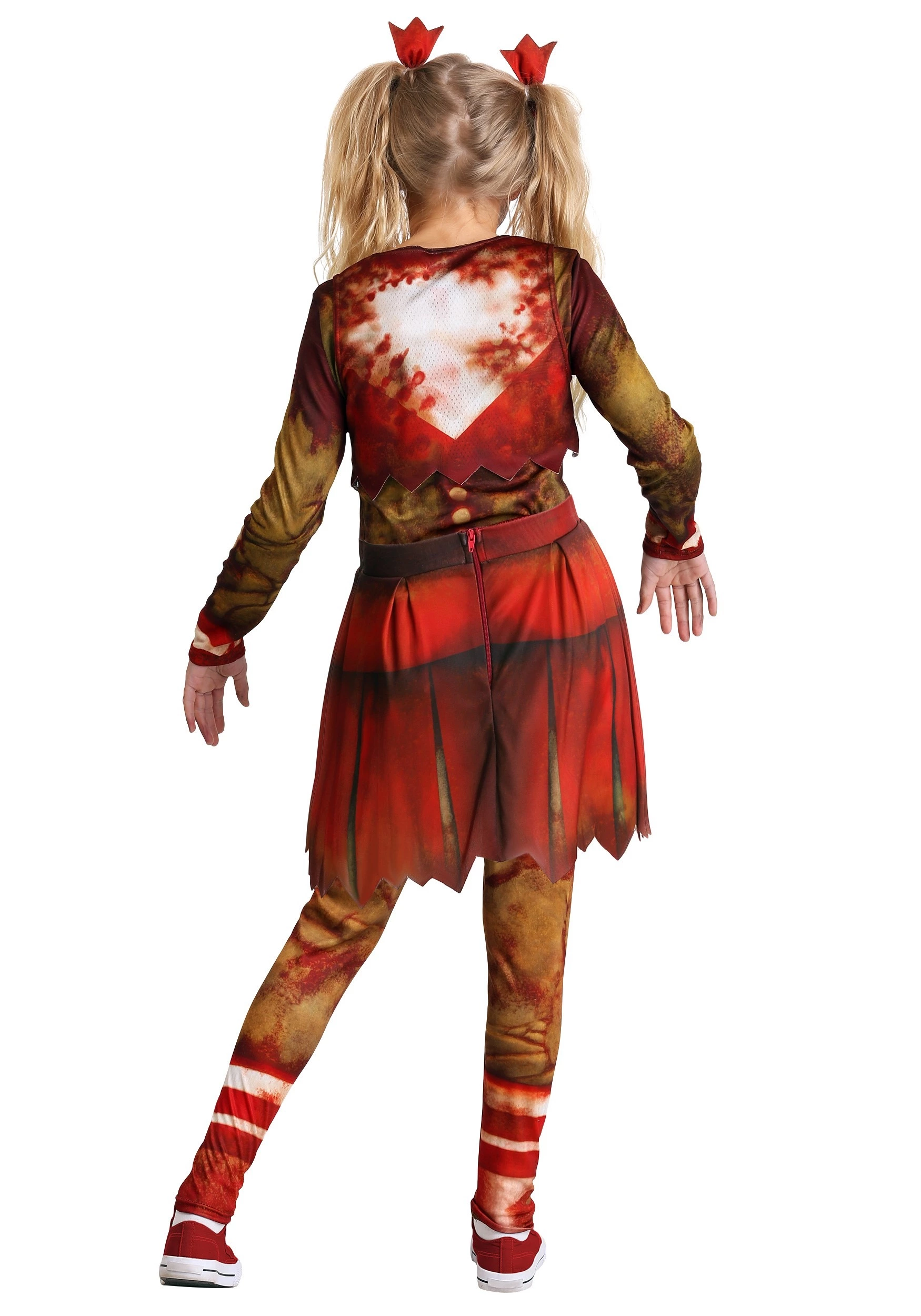Fun Costumes Zombie Cheerleader Costume For Girls 4 Fun Costumes Zombie Cheerleader Costume For Girls - Image 2