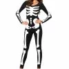 LEG AVENUE Women's Glow In The Dark Skeleton Catsuit -Disguise Store glow in the dark skeleton catsuit