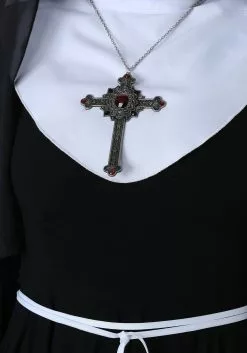 Shenzen Amilla Nun Gothic Cross Necklace 7 Shenzen Amilla Nun Gothic Cross Necklace -Disguise Store gothic cross necklace alt 3