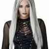 California Costume Collection Gothic Grey Womens Wig -Disguise Store gothic grey womens wig