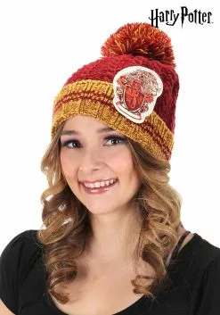 Elope Heathered Pom Beanie Gryffindor