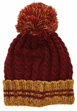 Elope Heathered Pom Beanie Gryffindor 11 Elope Heathered Pom Beanie Gryffindor -Disguise Store gryffindor heathered pom beanie alt 4