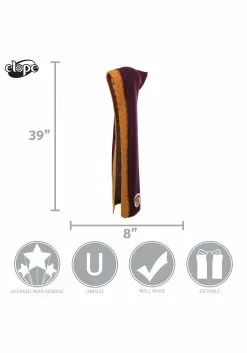 Elope Gryffindor Knit Maroon And Gold Costume Hood -Disguise Store gryffindor knit hood alt 4