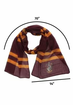 Elope Hogwarts Gryffindor Lightweight Scarf -Disguise Store gryffindor lightweight scarf alt 2