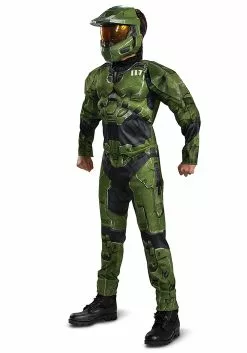 Disguise Halo Infinite Master Chief Muscle Costume For Kids 7 Disguise Halo Infinite Master Chief Muscle Costume For Kids -Disguise Store halo infinite master chief muscle kids costume alt 2
