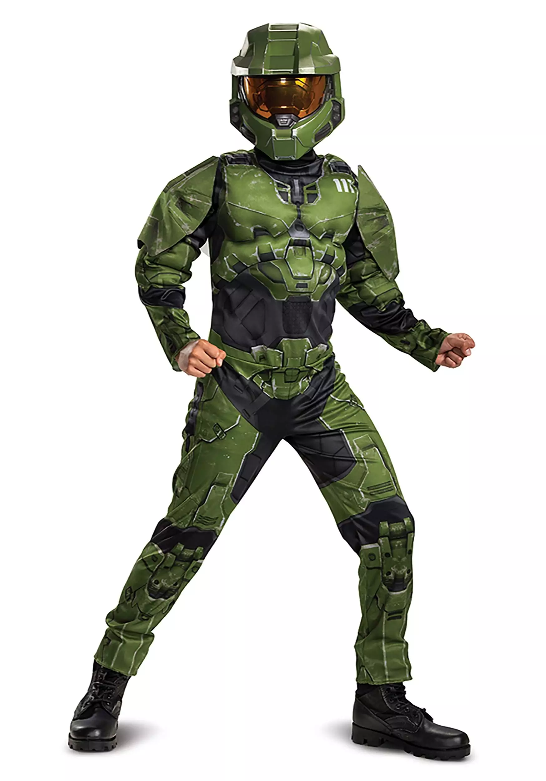 Disguise Halo Infinite Master Chief Muscle Costume For Kids 3 Disguise Halo Infinite Master Chief Muscle Costume For Kids