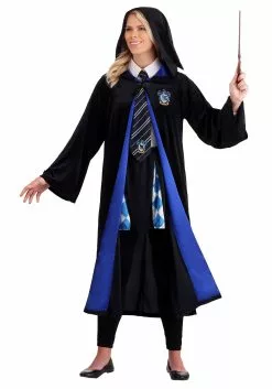 Jerry Leigh Harry Potter Deluxe Ravenclaw Robe Costume For Adults 12 Jerry Leigh Harry Potter Deluxe Ravenclaw Robe Costume For Adults -Disguise Store harry potter adult deluxe ravenclaw robe alt3