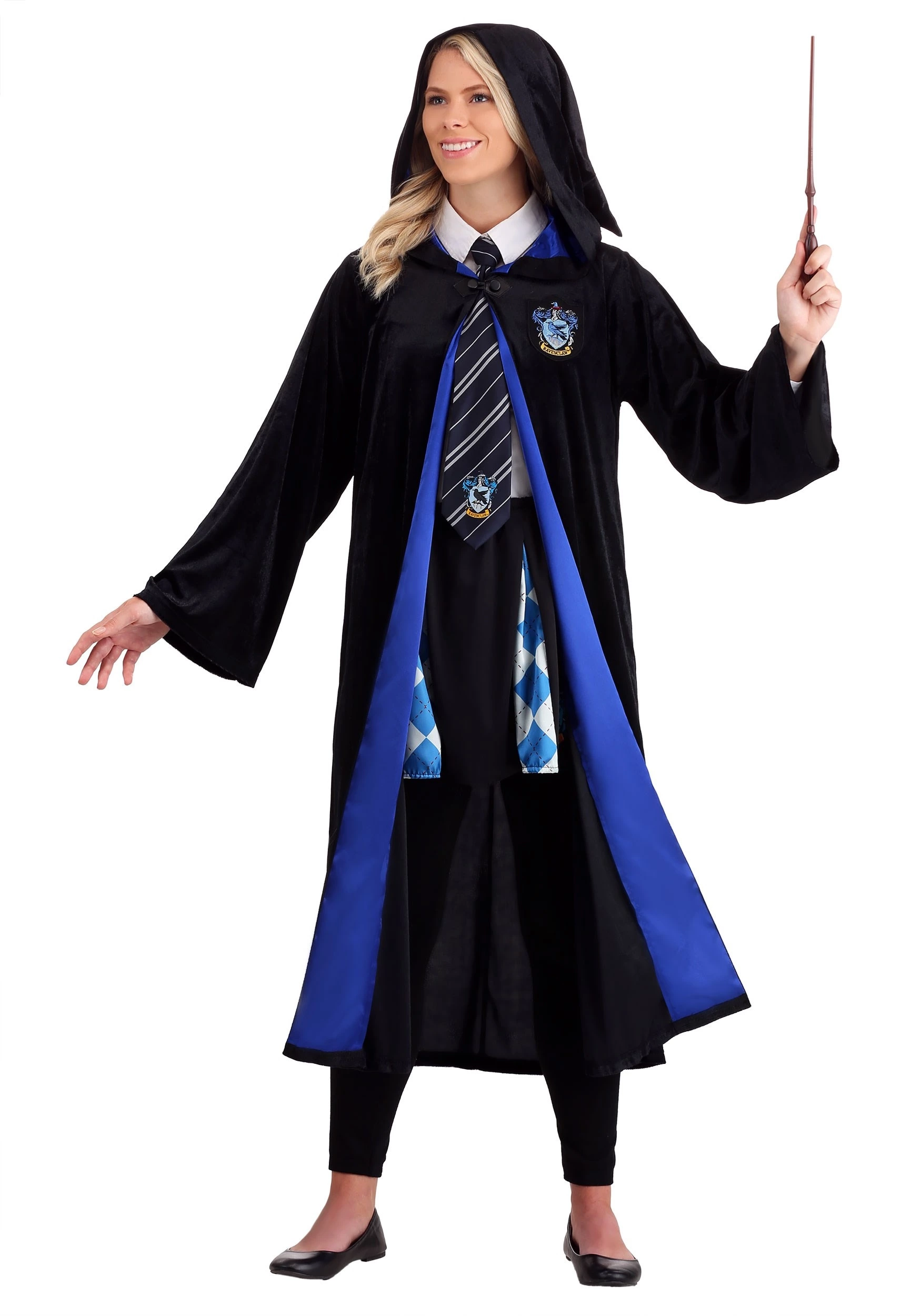 Jerry Leigh Harry Potter Deluxe Ravenclaw Robe Costume For Adults 7 Jerry Leigh Harry Potter Deluxe Ravenclaw Robe Costume For Adults - Image 5