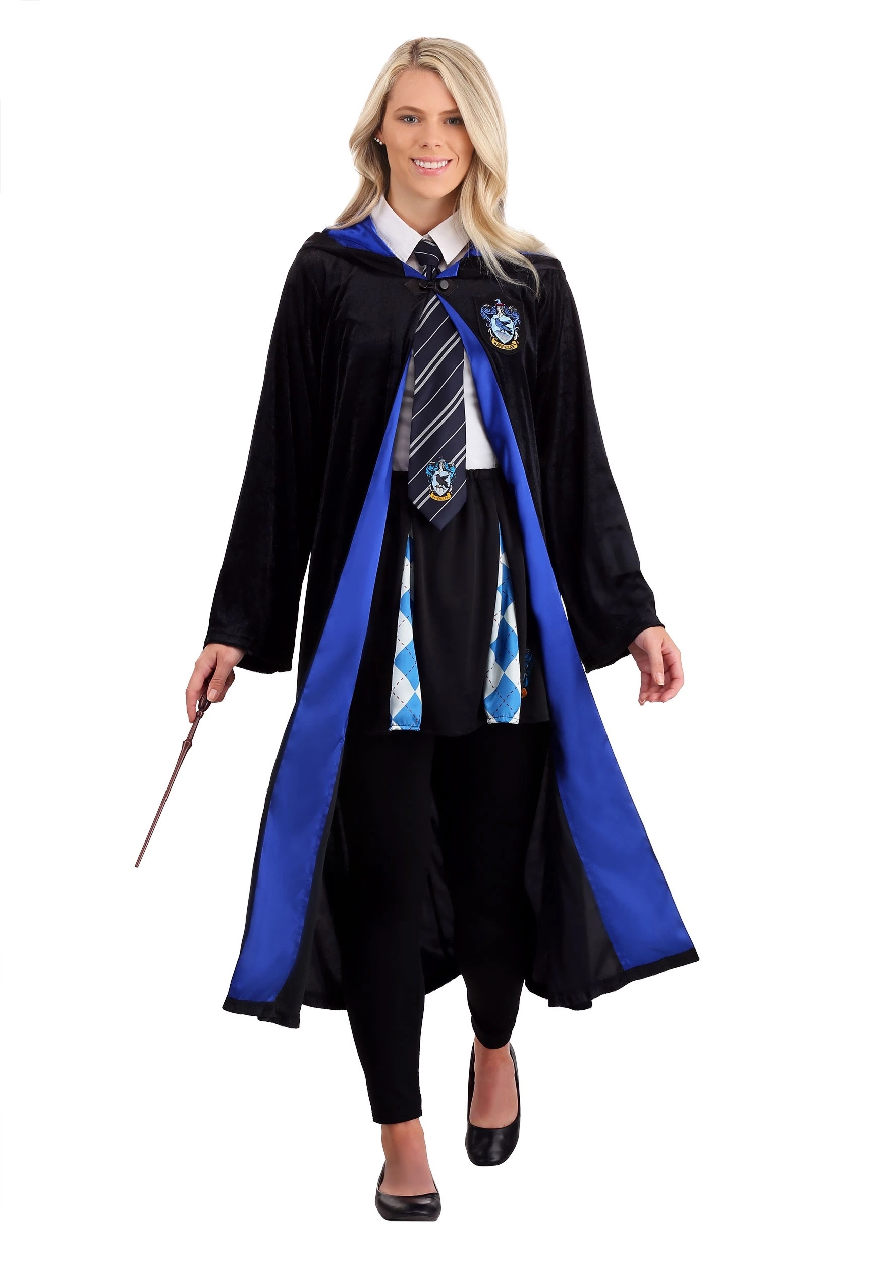 Jerry Leigh Harry Potter Deluxe Ravenclaw Robe Costume For Adults 5 Jerry Leigh Harry Potter Deluxe Ravenclaw Robe Costume For Adults - Image 3