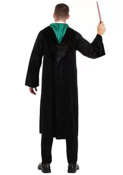 Jerry Leigh Harry Potter Deluxe Slytherin Robe Costume For Adults 14 Jerry Leigh Harry Potter Deluxe Slytherin Robe Costume For Adults -Disguise Store harry potter adult deluxe slytherin robe alt 1