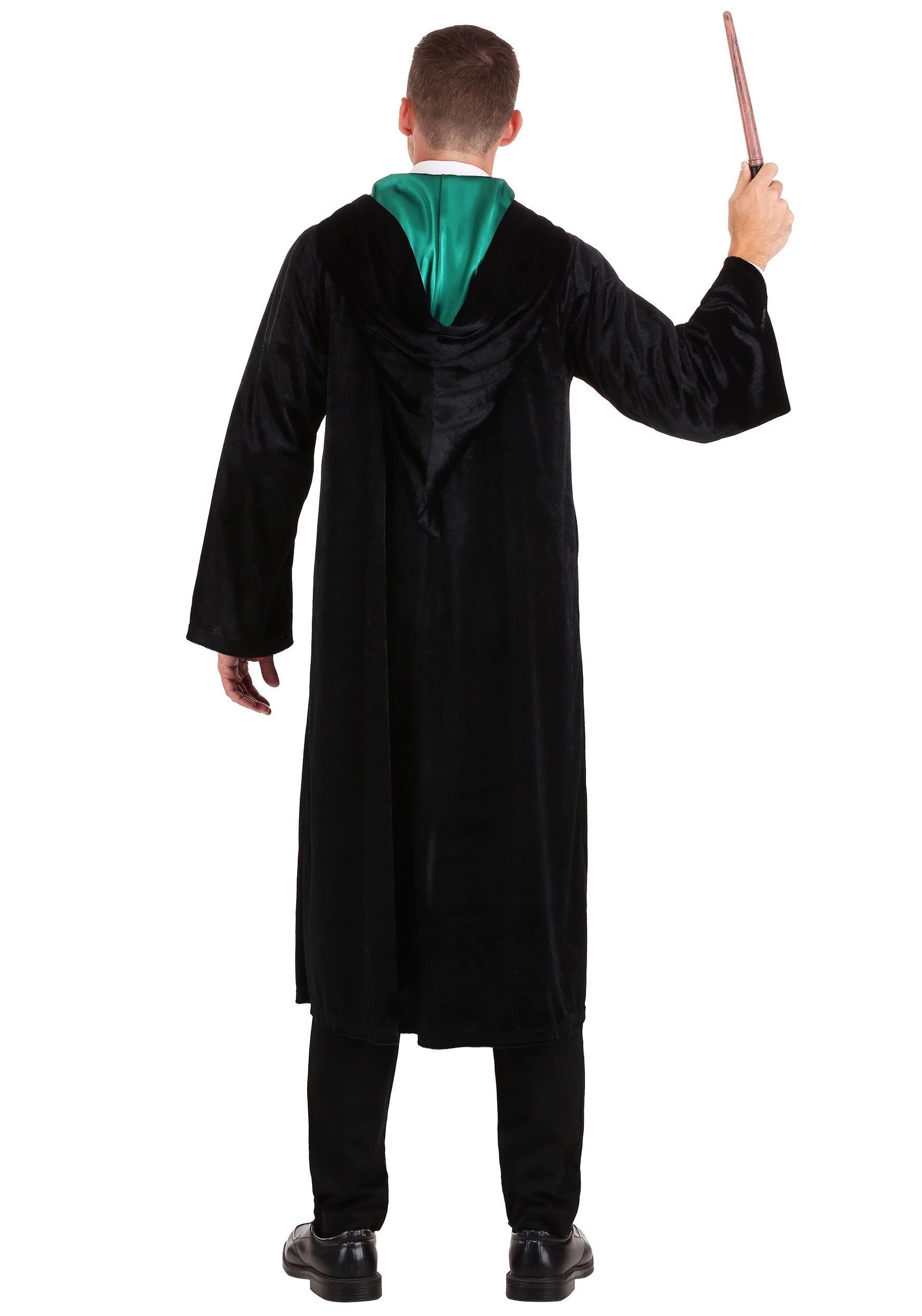 Jerry Leigh Harry Potter Deluxe Slytherin Robe Costume For Adults 7 Jerry Leigh Harry Potter Deluxe Slytherin Robe Costume For Adults - Image 5