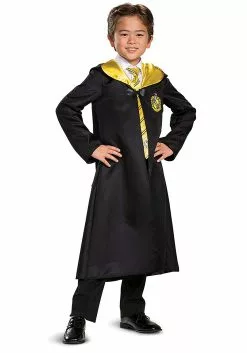 Disguise Harry Potter Classic Hufflepuff Robe Costume For Kids