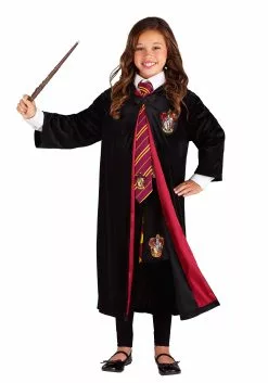 Jerry Leigh Harry Potter Kids Deluxe Gryffindor Robe Costume -Disguise Store harry potter child deluxe gryffindor robe alt7